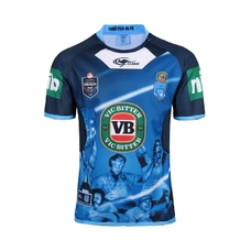 NSW Blues State Of Origin 2016 Men's 'True Blue' Captains Shirt