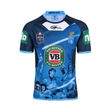 NSW Blues State Of Origin 2016 Men's 'True Blue' Captains Shirt