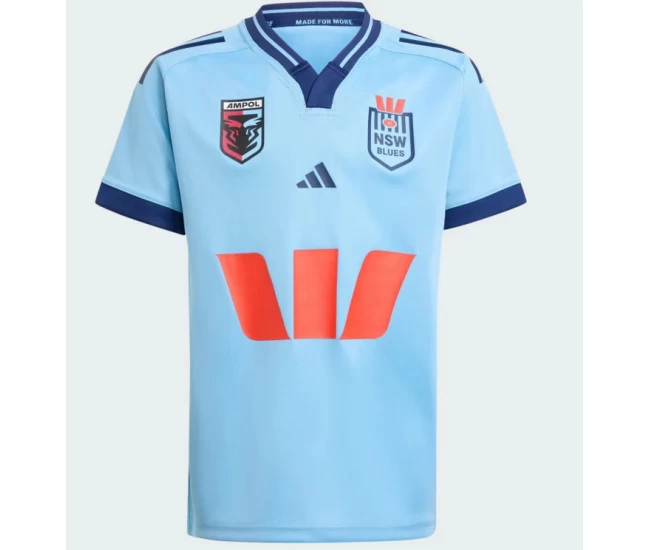 NSW Blues Kids Home Rugby Shirt 2025