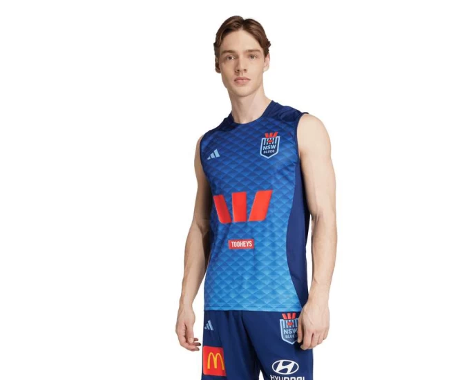 NSW Blues Men's Training Rugby Singlet 2025