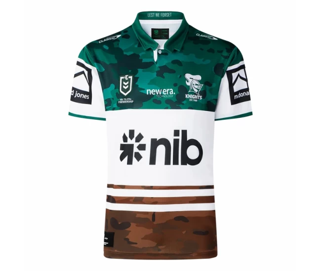 Newcastle Knights Mens Anzac Round Rugby Shirt 2025