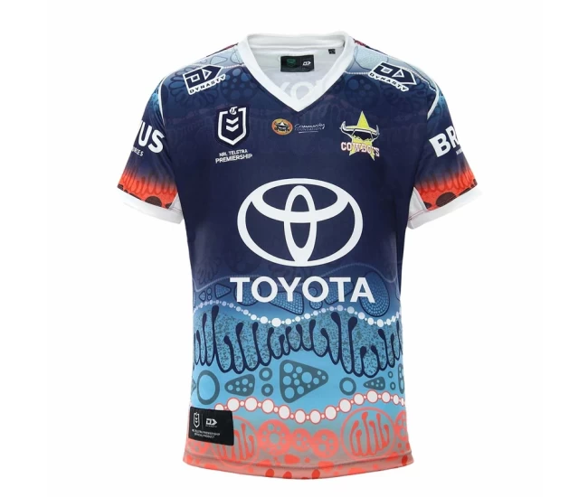 North Queensland Cowboys Men's Indigenous Rugby Shirt 2022