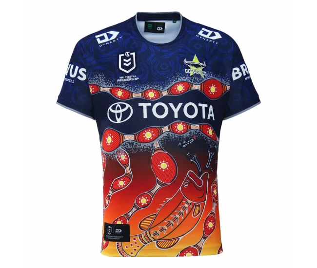 North Queensland Cowboys Men's Indigenous Rugby Shirt 2024