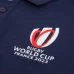 France RWC Mens Cotton Navy Rugby Polo Shirt 2023