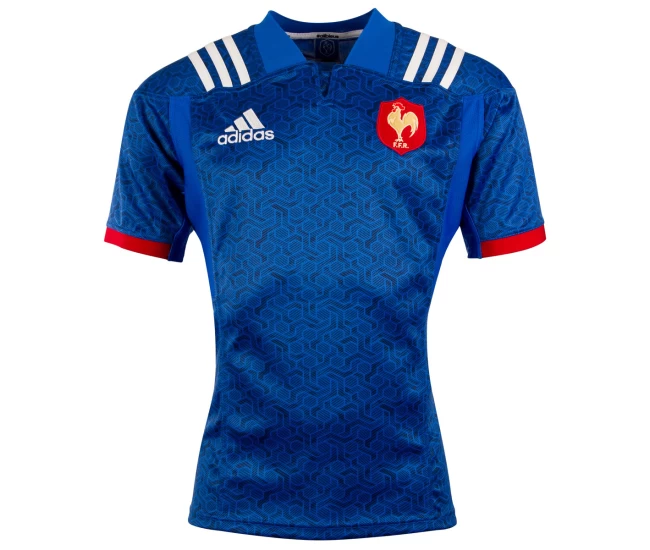 2018 Mens France Home Rugby Shirt