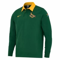 South Africa Springboks Adult Pique Long Sleeve Rugby Polo Shirt 2025