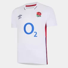 Umbro England Mens 2021-22 Home Rugby Shirt