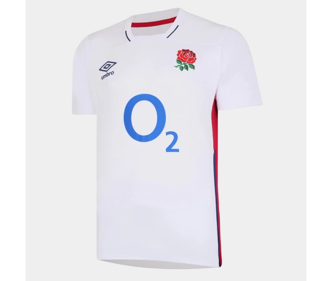 Umbro England Mens 2021-22 Home Rugby Shirt