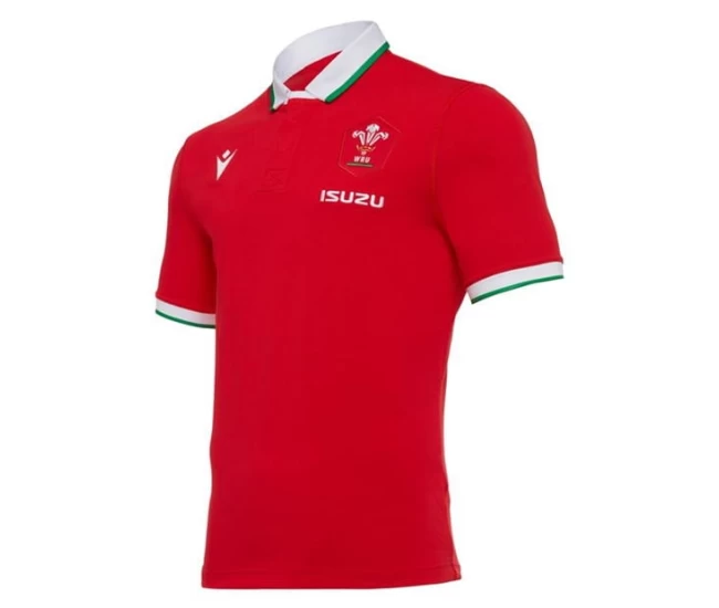 Macron Wales 2021 Home Classic Rugby Shirt