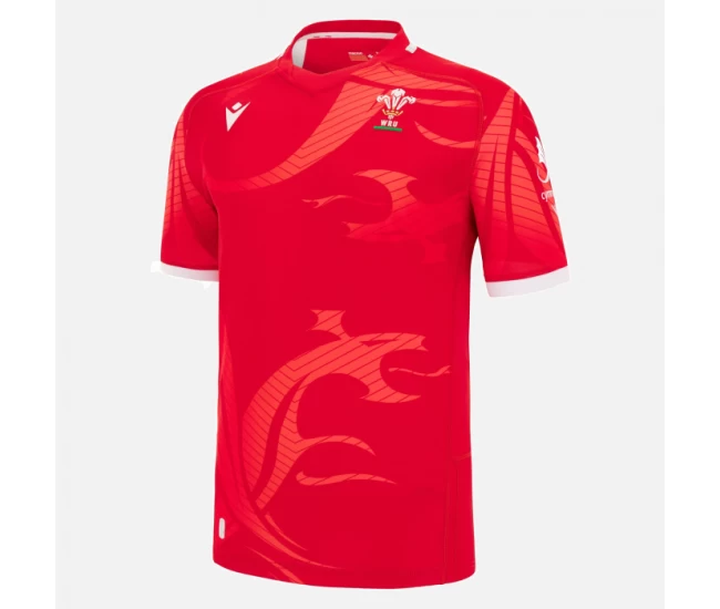 Welsh Mens Commonwealth Games Home Rugby Shirt 2022-23