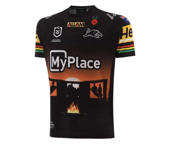 Penrith Panthers Mens Anzac Rugby Shirt 2025