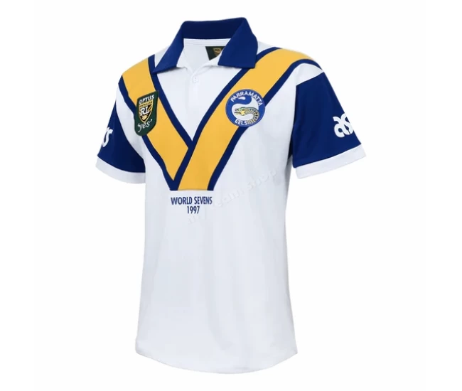 Parramatta Eels Mens NRL Sevens Retro Rugby Shirt 1997