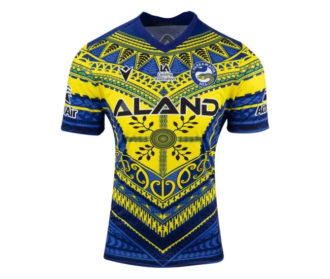 Parramatta Eels Mens Pasifika Training Rugby Shirt 2023