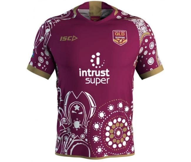 QLD Maroons 2018 Men's Indigenous Training Shirt