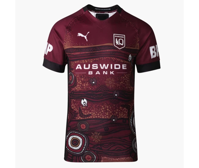 QLD Maroons 2021 Mens Indigenous Shirt