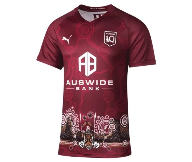 QLD Maroons Mens Indigenous Rugby Shirt 2022