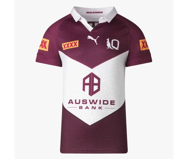 QLD Maroons Mens Captain Run Rugby Shirt 2023