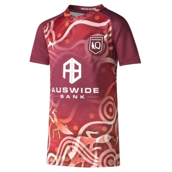 QLD Maroons Mens Indigenous Training Rugby Shirt 2023
