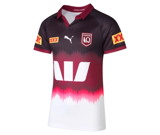 QLD Maroons State of Origin Mens Training Rugby Shirt 2024