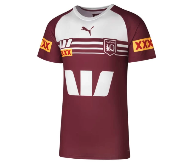 QLD Maroons State of Origin Mens Training Rugby Shirt 2024
