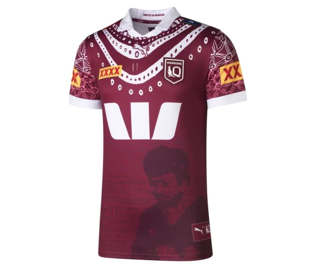 QLD Maroons Adult Indigenous Rugby Jersey 2025