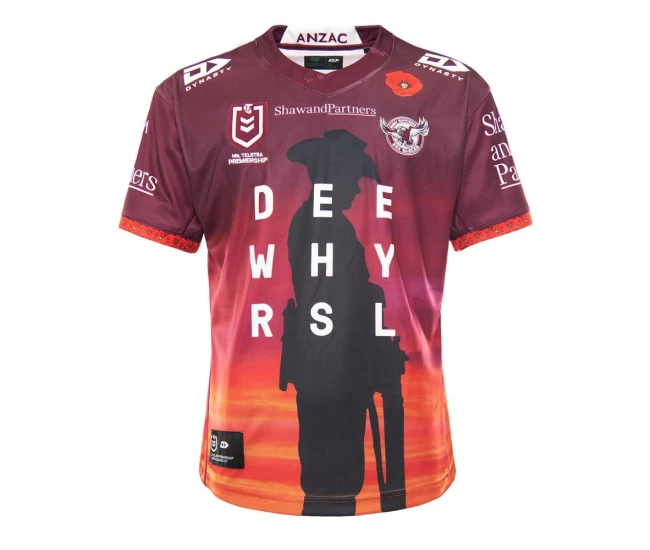 Manly Warringah Sea Eagles 2021 Mens Anzac Shirt