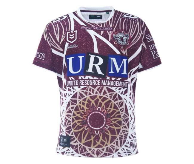 Manly Warringah Sea Eagles Mens Indigenous Rugby Shirt 2023