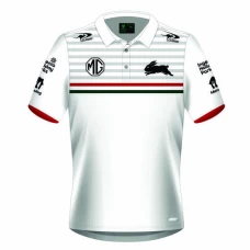 South Sydney Rabbitohs Mens Coaches Rugby Polo Shirt 2024