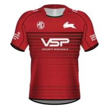 South Sydney Rabbitohs Mens Red Training Rugby Shirt 2024