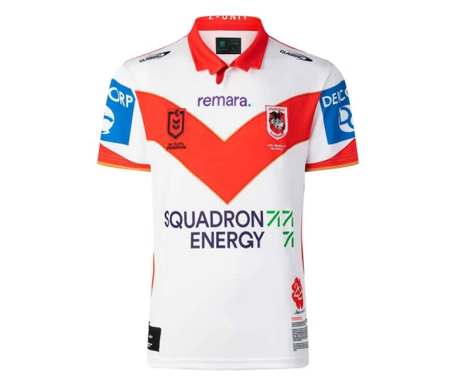 St George Illawarra Dragons Mens ANZAC Rugby Shirt 2025