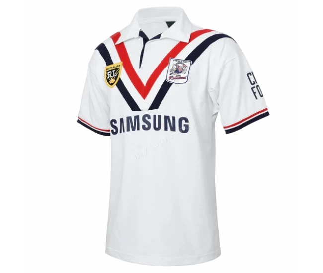 Sydney Roosters Mens Away NRL Retro Rugby Shirt 1996