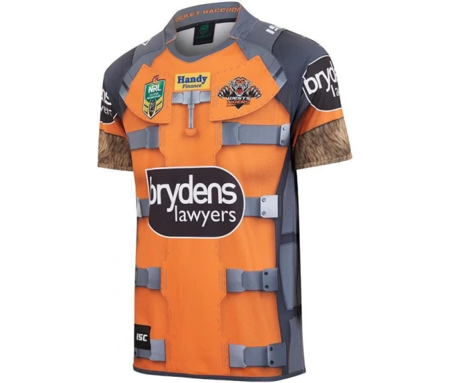 Wests Tigers 2017 Men's Rocket Raccoon Marvel Shirt