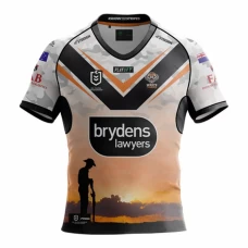 Wests Tigers Mens ANZAC Rugby Shirt 2023