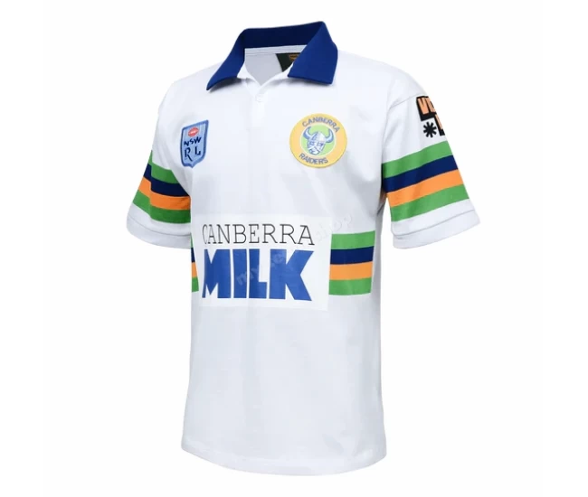 Canberra Raiders Mens Away NRL Retro Rugby Shirt 1994